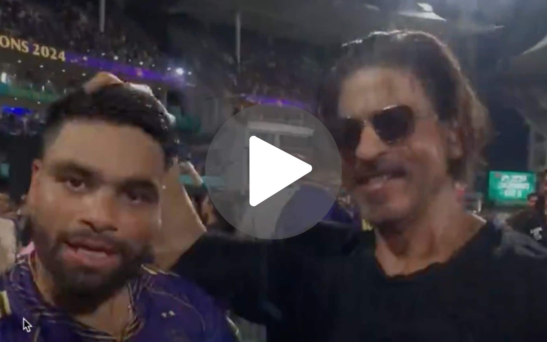 [Watch] Rinku Singh & Shah Rukh Khan Hug Each Other As 'God's Plan' Leads KKR To IPL Glory